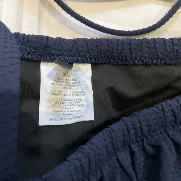 J. Crew Navy and White Bikini Set - Picture 3 of 3